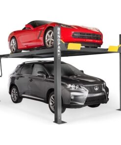 BENDPAK HD-9 Parking 4 Post Car Lift 9000 lb Capacity - Freestanding Design with Adjustable Runways and 220V Power Unit Included
